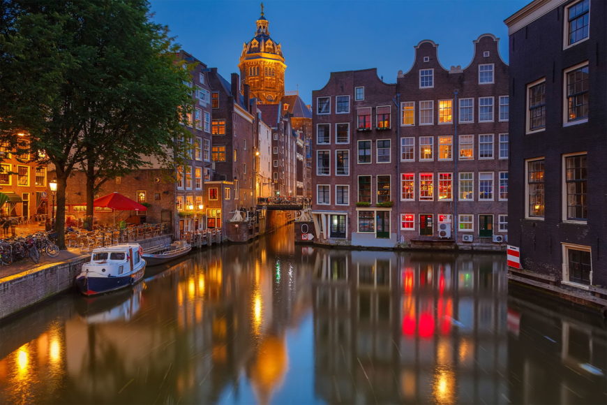 Die Vlies Foto-Tapete "Canal in Amsterdam"